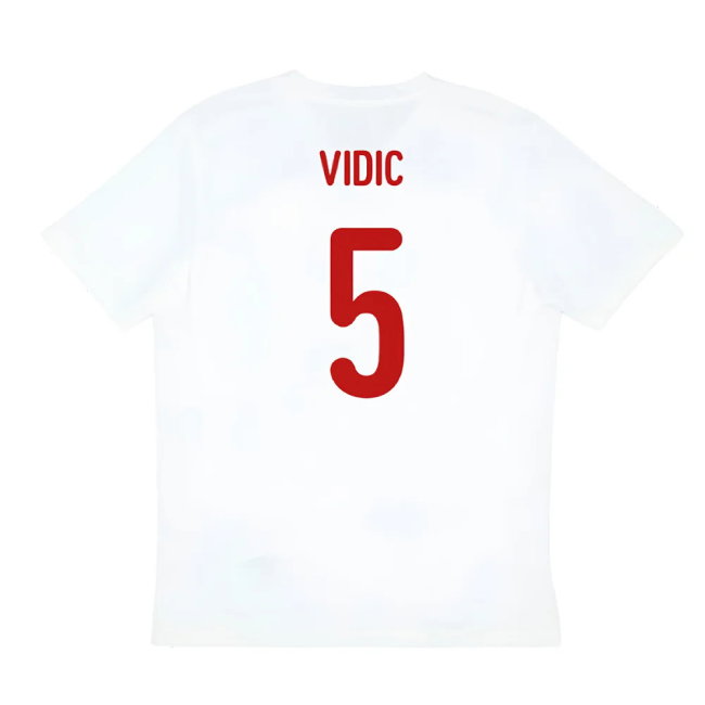 2024-2025 Serbia Training Jersey (White) (Vidic 5)-SoccerKits Hub | Buy Soccer Jerseys Online